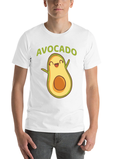 Cute Avocado Graphic Tee - Fun Foodie T-Shirt
