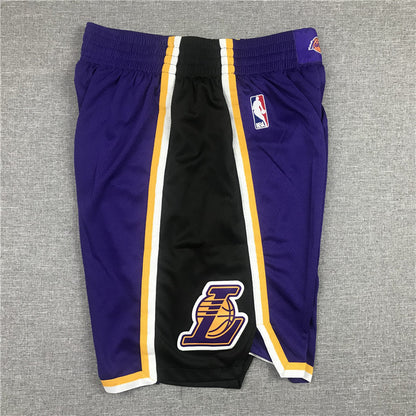 Men's Los Angeles Lakers Purple Hardwood Classics Basketball Shorts1