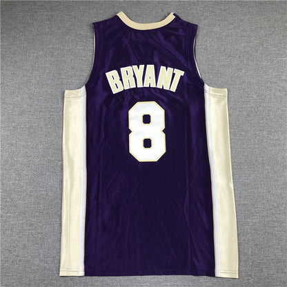 Men's Los Angeles Lakers Kobe Bryant Purple Hall of Fame Hardwood Classics Jerseys