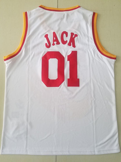 Men's Houston Rockets #01 NBA White Classics Jerseys - Joint Edition
