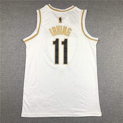 Men's Brooklyn Nets Kyrie Irving #11 White Swingman Player Jerseys