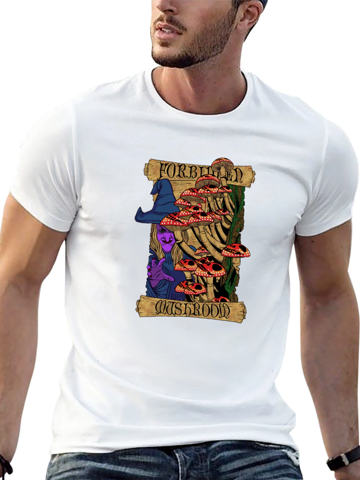 Forbidden Mushroom Graphic T-Shirt