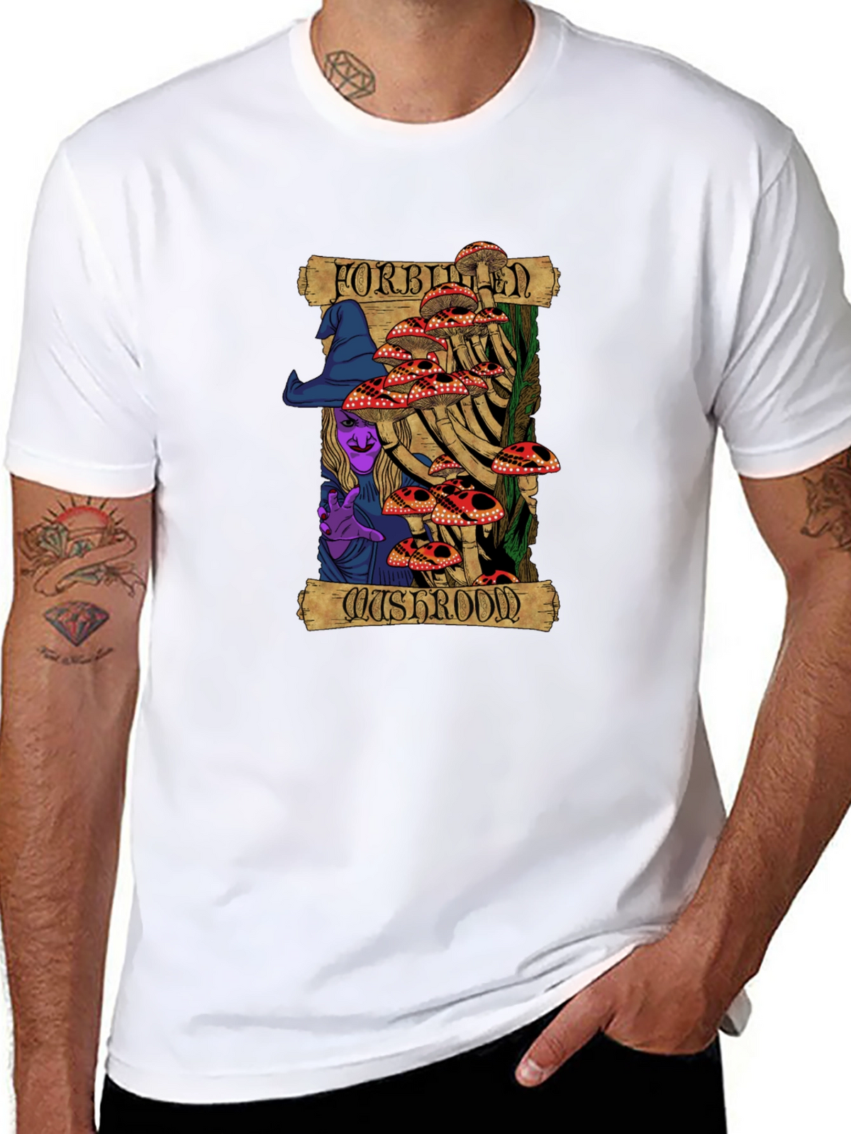 Forbidden Mushroom Graphic T-Shirt