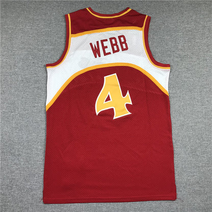 Men's Atlanta Hawks Spud Webb Red 1986-87 Hardwood Classics Swingman Jerseys
