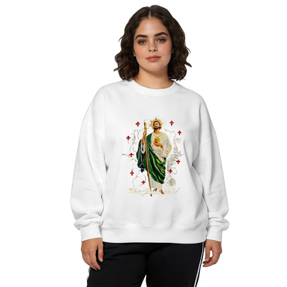 Saint Jude Devotional Religious Art Crewneck Sweatshirt