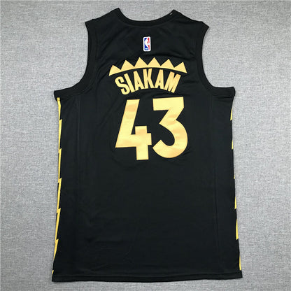 Men's Toronto Raptors Pascal Siakam Black 2020/21 Fast Break Player Jerseys