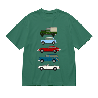 Classic British Retro Car Collection Car Lover Tee