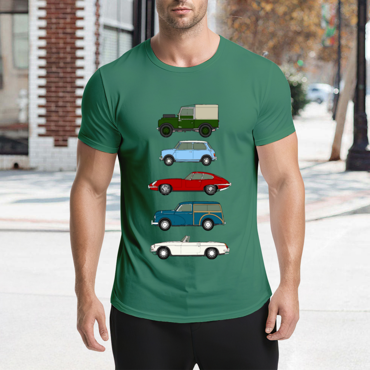 Classic British Retro Car Collection Car Lover Tee