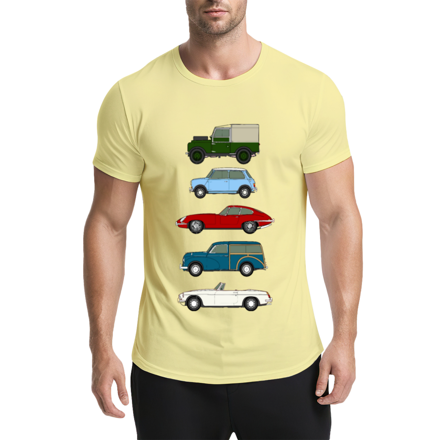 Classic British Retro Car Collection Car Lover Tee
