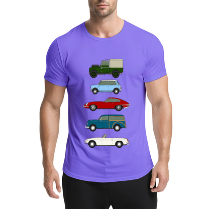 Classic British Retro Car Collection Car Lover Tee