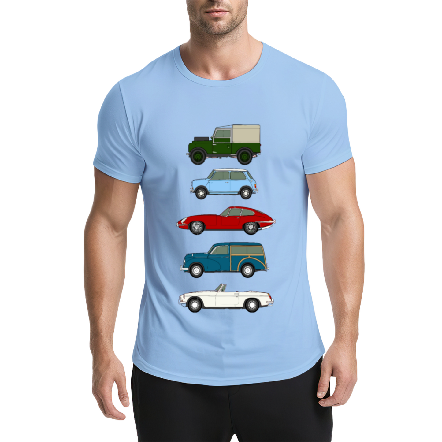 Classic British Retro Car Collection Car Lover Tee