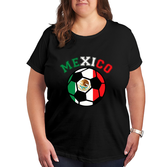 Mexico Flag Soccer National Pride Football Tee