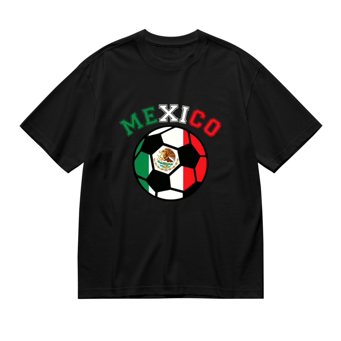 Mexico Flag Soccer National Pride Football Tee