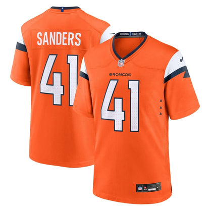 Drew Sanders Denver Broncos Nike Team Game Jersey -  Orange