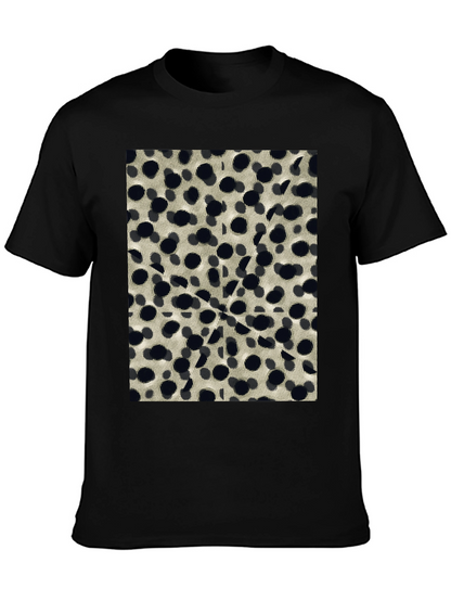 Abstract Dotted Black T-Shirt