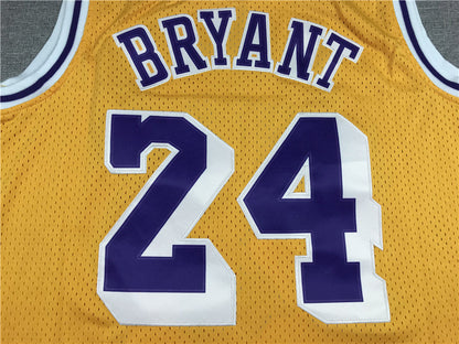 Men's Kobe Bryant Los Angeles Lakers #24 NBA Jerseys - Retro Yellow