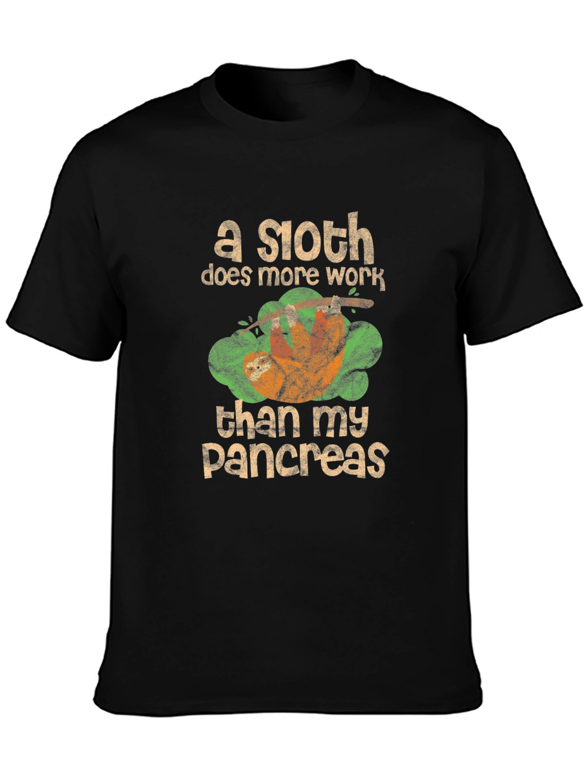 Sloth Pancreas Funny T-Shirt