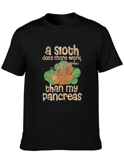 Sloth Pancreas Funny T-Shirt