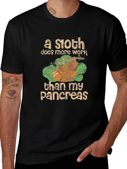 Sloth Pancreas Funny T-Shirt