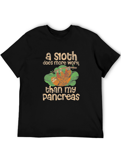 Sloth Pancreas Funny T-Shirt