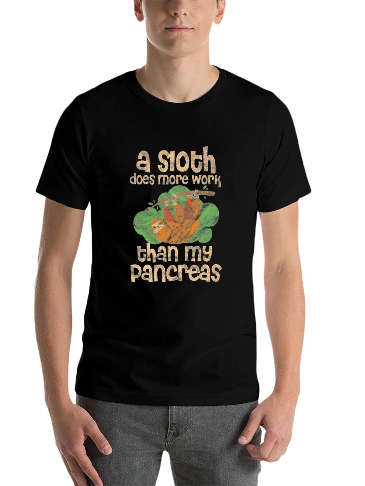 Sloth Pancreas Funny T-Shirt