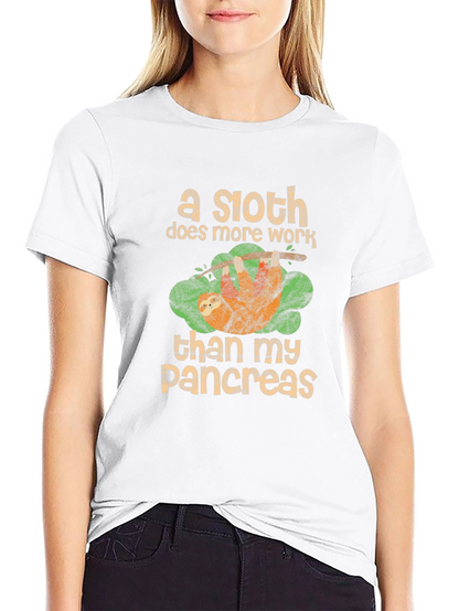 Sloth Pancreas Funny T-Shirt