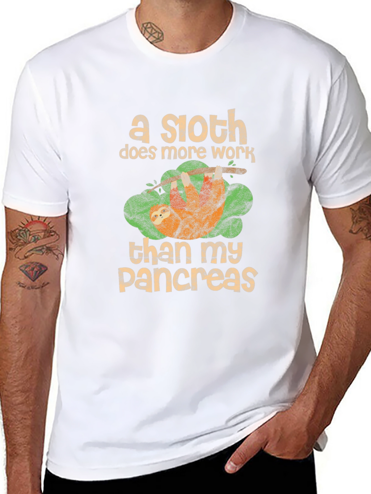 Sloth Pancreas Funny T-Shirt