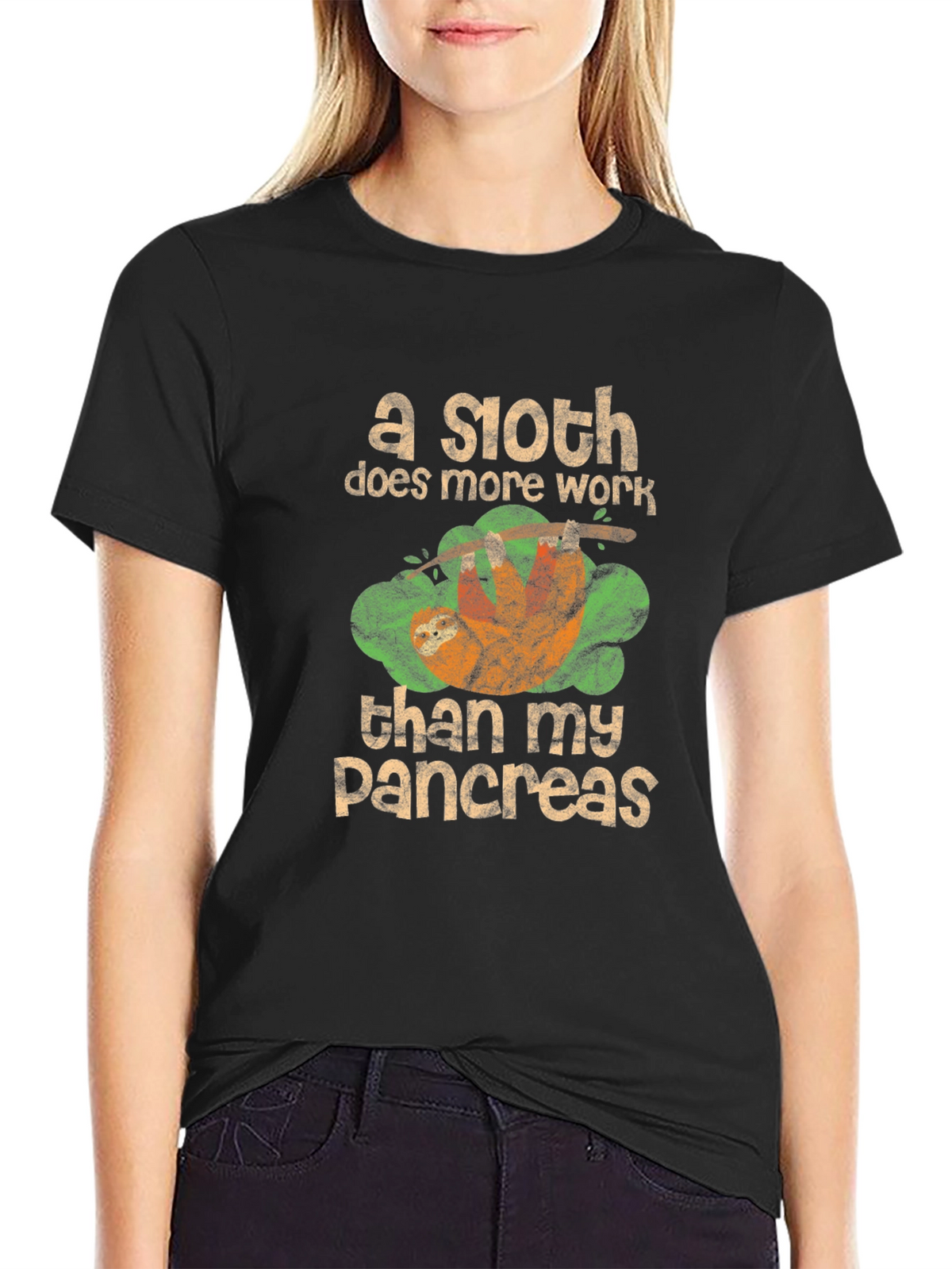 Sloth Pancreas Funny T-Shirt