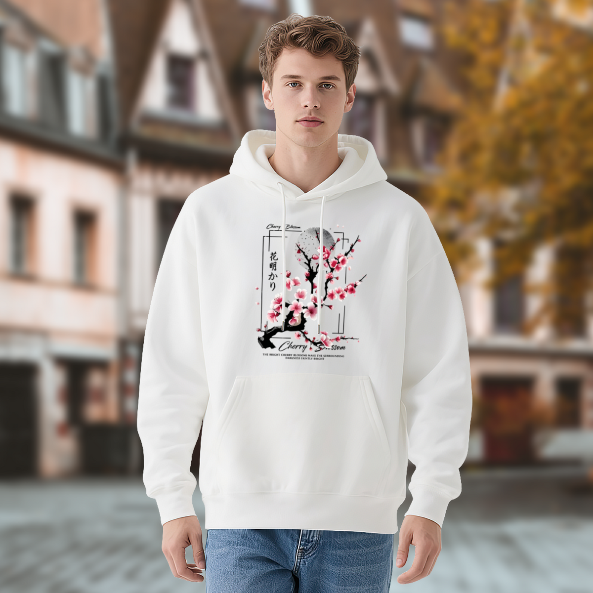 Dripping X?Eyes Smiley Face Street Navy Hoodie