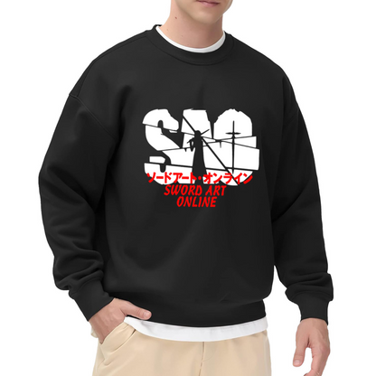 SAO Sword Art Online Kirito Anime Crewneck Sweatshirt