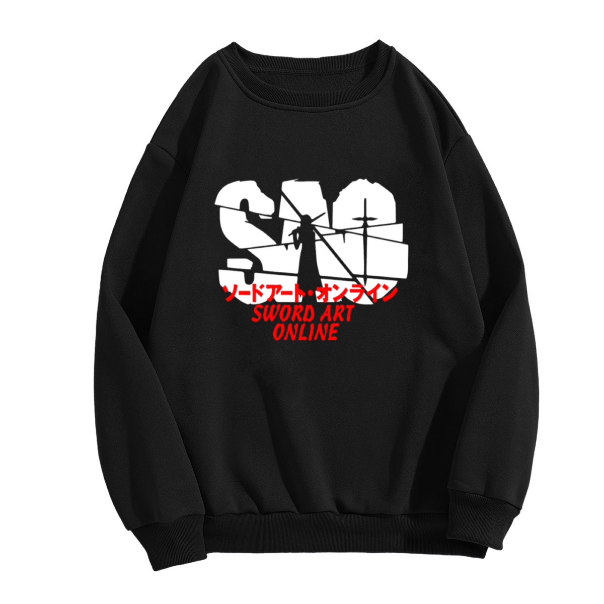 SAO Sword Art Online Kirito Anime Crewneck Sweatshirt