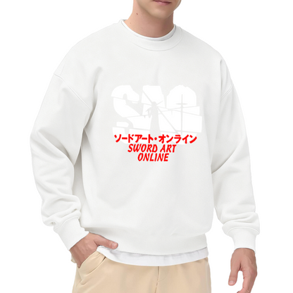 SAO Sword Art Online Kirito Anime Crewneck Sweatshirt