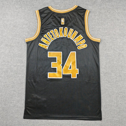 Men's Milwaukee Bucks Giannis Antetokounmpo #34 Black Select Series Swingman Jerseys