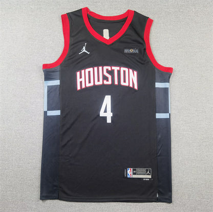 Men's Houston Rockets Jalen Green #4 Black Swingman Jerseys - Statement Edition