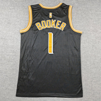 Men's Phoenix Suns Devin Booker #1 Black Select Series Swingman Jerseys