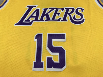 Men's Los Angeles Lakers Austin Reaves #15 Gold 2022/23 Swingman Jerseys - Icon Edition