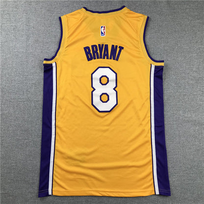 Men's Los Angeles Lakers Kobe Bryant Yellow #8 Swingman Player Jerseys