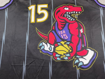 Men's Toronto Raptors Vince Carter #15 Black 2024/25 Swingman Player Jerseys - City Edition