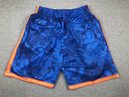 Men's New York Knicks Blue Year of the Tiger Edition Pocket Shorts1
