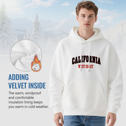 California West Coast Retro Varsity Graphic Hoodie