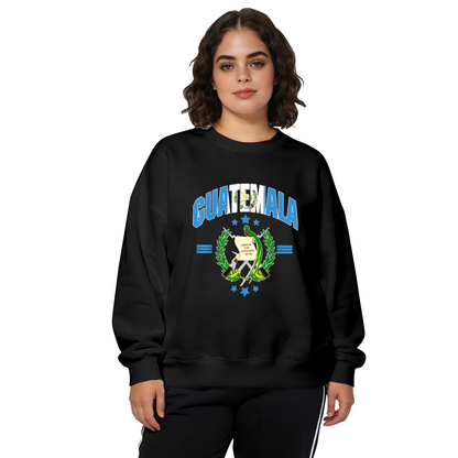 Guatemala National Emblem Retro Print Crewneck Sweatshirt