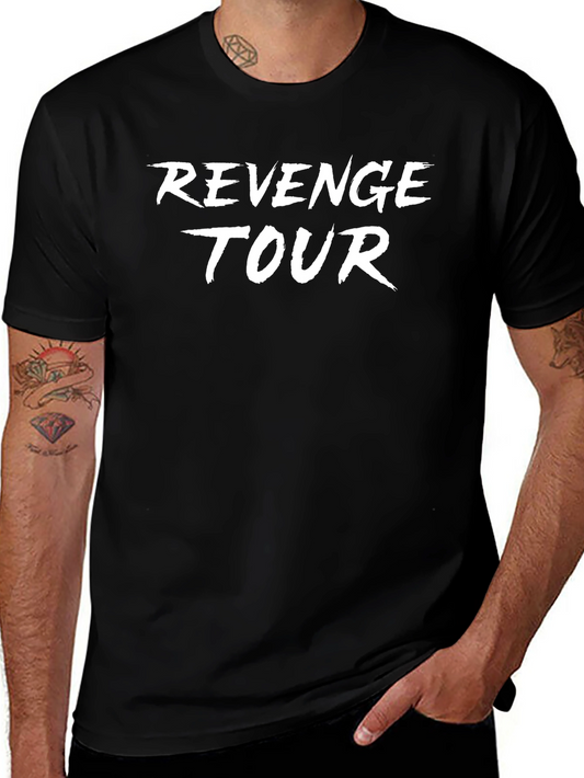 Revenge Tour Graphic Print Black T-Shirt