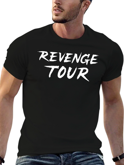 Revenge Tour Graphic Print Black T-Shirt