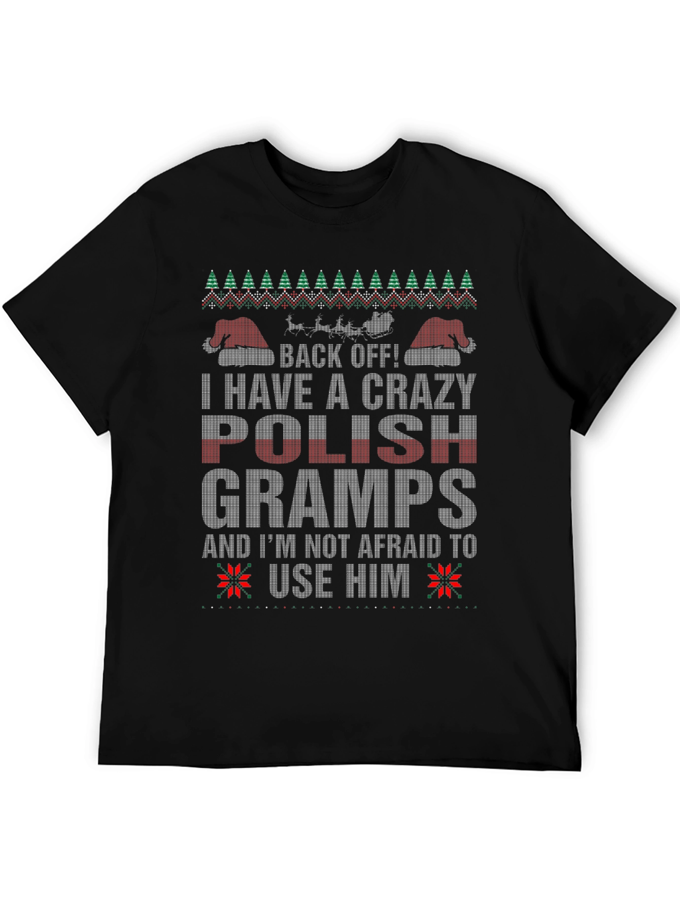 Crazy Polish Gramps Christmas T-Shirt