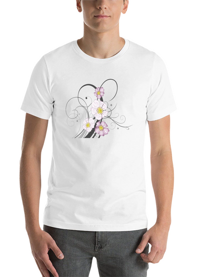 Floral Graphic Black T-Shirt