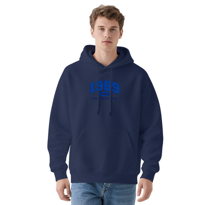 Vintage 1989 Retro Varsity Letter Print Hoodie