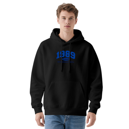 Vintage 1989 Retro Varsity Letter Print Hoodie