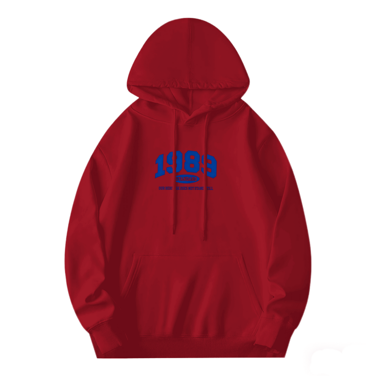 Vintage 1989 Retro Varsity Letter Print Hoodie