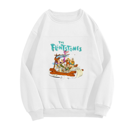 The Flintstones Classic Cartoon Family Retro Crewneck Sweatshirt