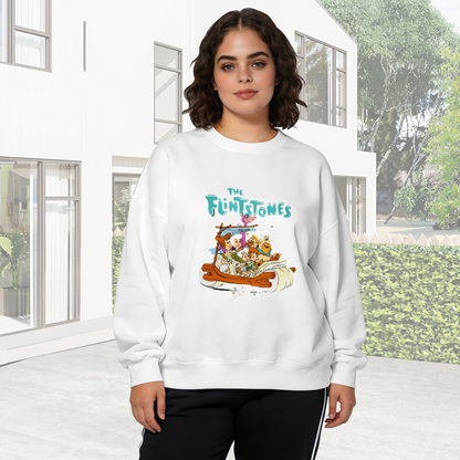 The Flintstones Classic Cartoon Family Retro Crewneck Sweatshirt